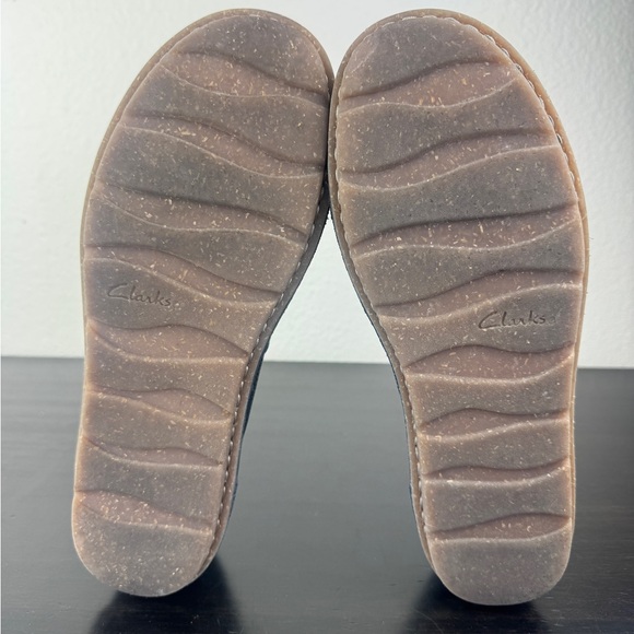 Collection Clarks Tamitha Cattura Leather Womens Navy Blue Zippered Shoes Sz 6.5 - Picture 6 of 8